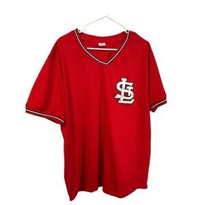St Louis Cardinals Mesh MLB Baseball Jersey Adult Size XL Red Stitched Logo Mens